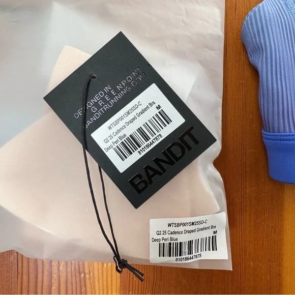 BANDIT RUNNING Cadence Scoop Neck Run Bra Deep Peri Blue Gradient Medium - Picture 5 of 8